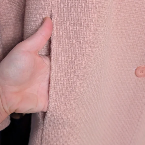 Marvin Richards Blush Pink Textured Coat - Picture 2 of 6